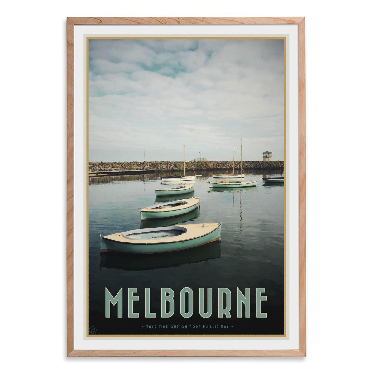 Melbourne Boats Print