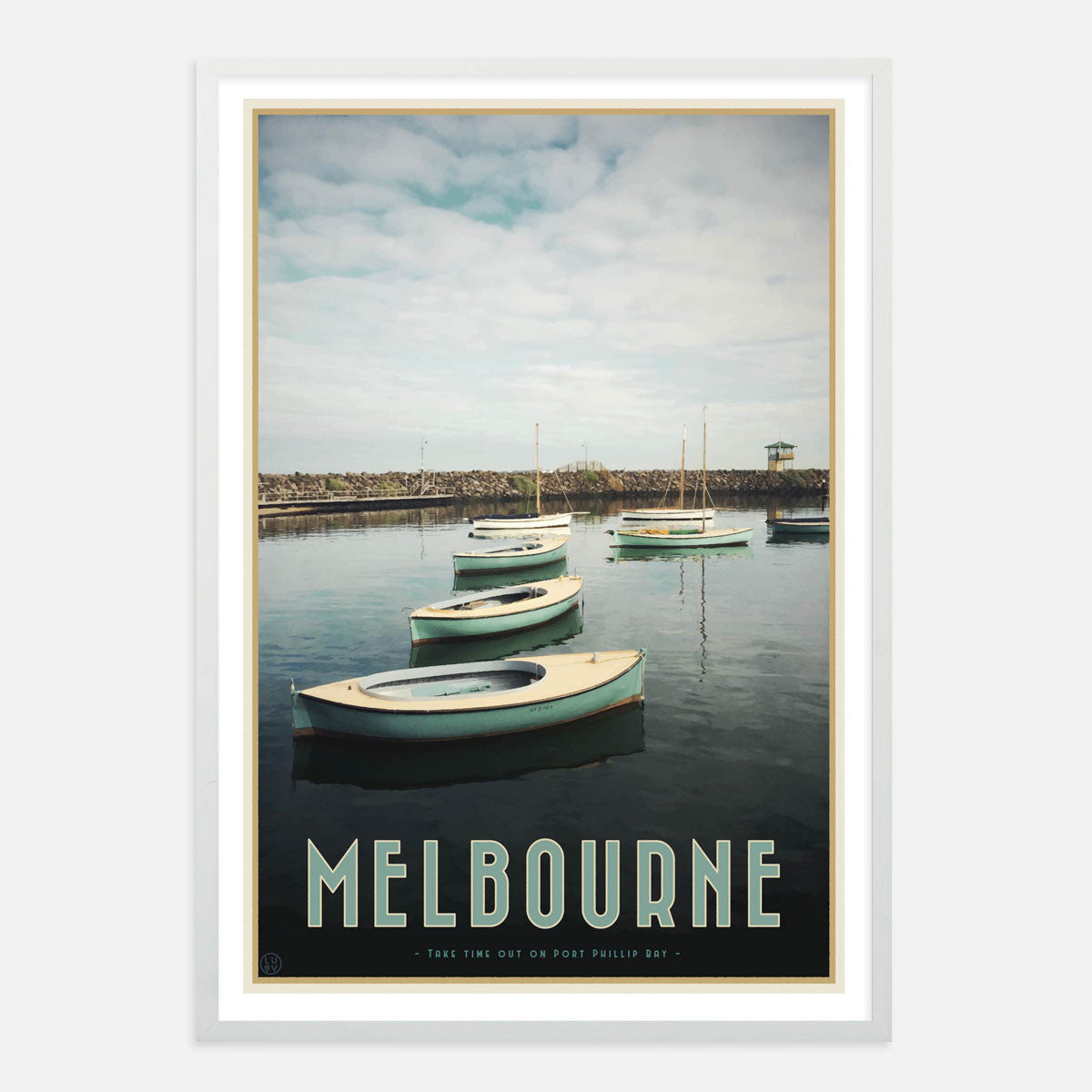 Melbourne Boats Print