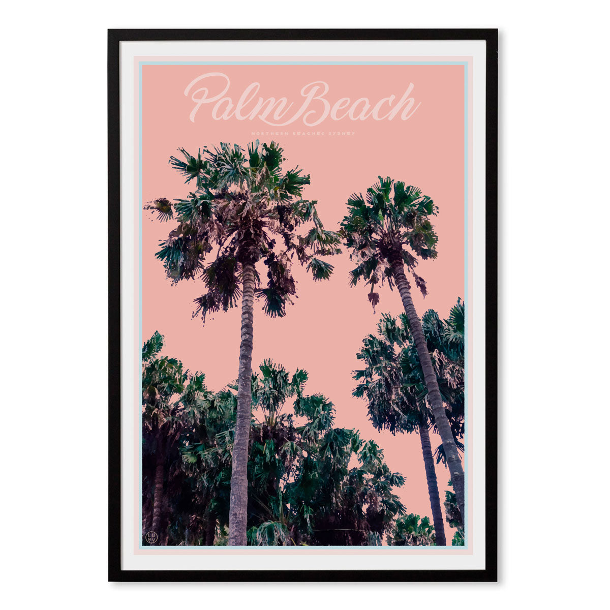 Palm Beach Palms - Sydney - original design print by Placesweluv 