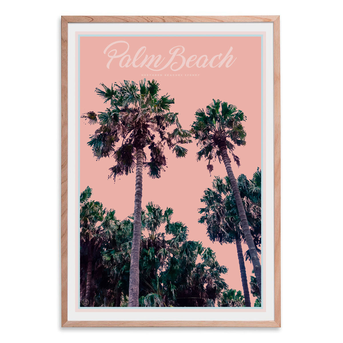 Palm Beach Palms - Sydney - original design print by Placesweluv 