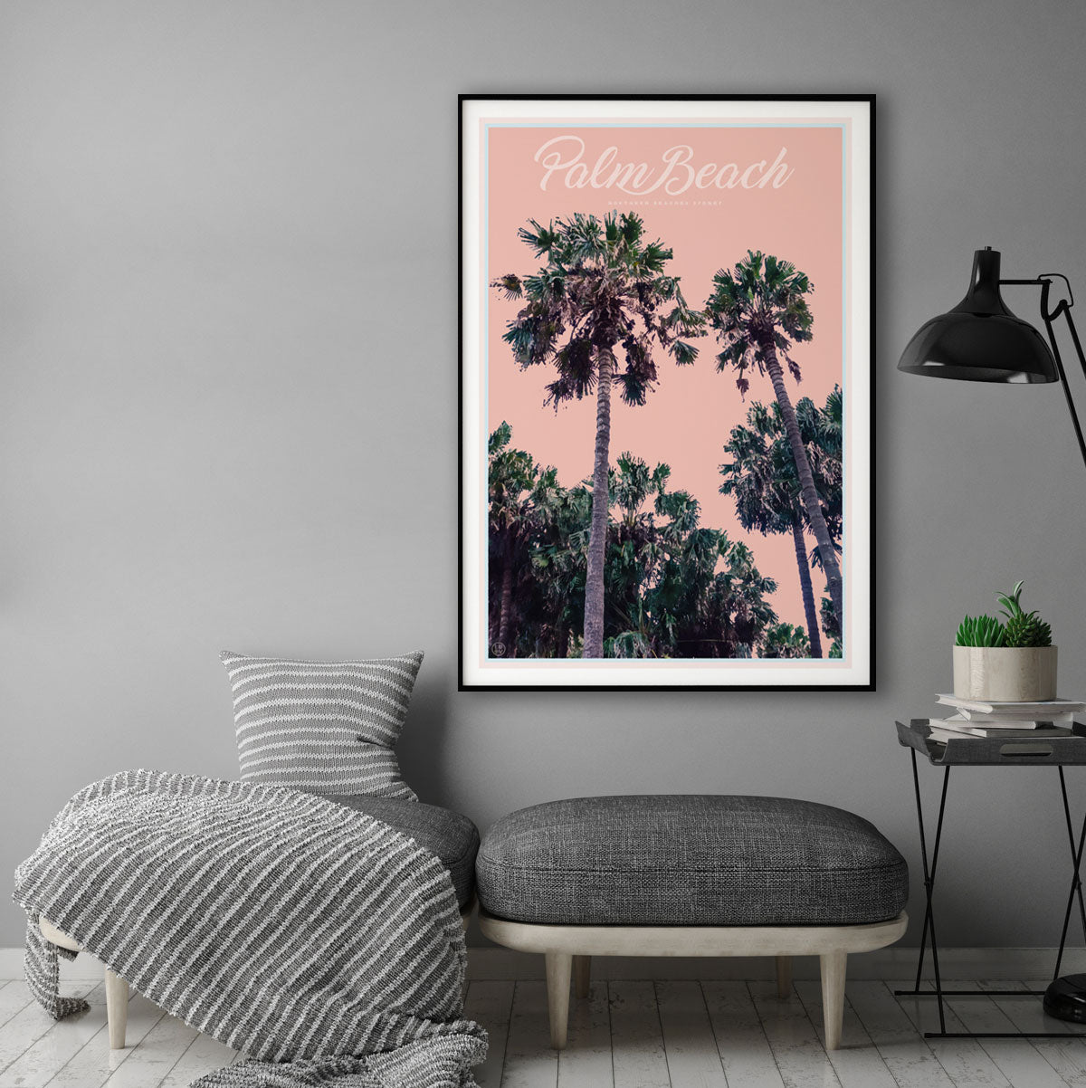 Palm Beach Palms - Sydney - original design print by Placesweluv 