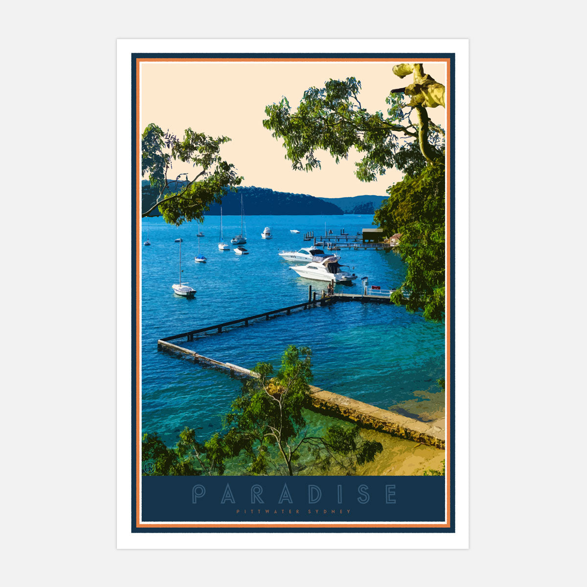Paradise Beach Print by places we luv