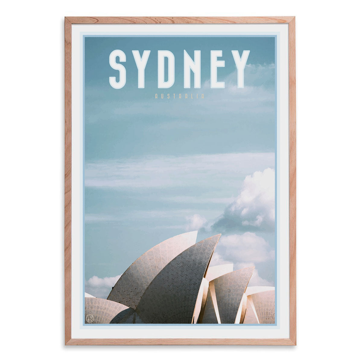 Sydney Sails oak framed wall art by places we luv