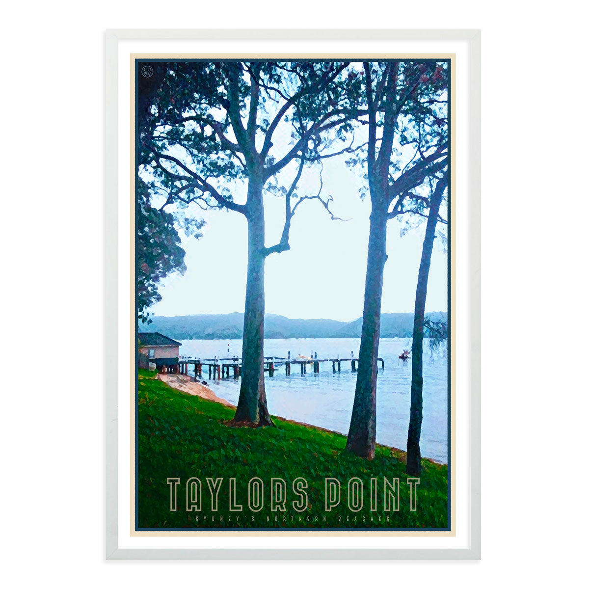 Taylors Point Gums - framed art print by Places We Luv 