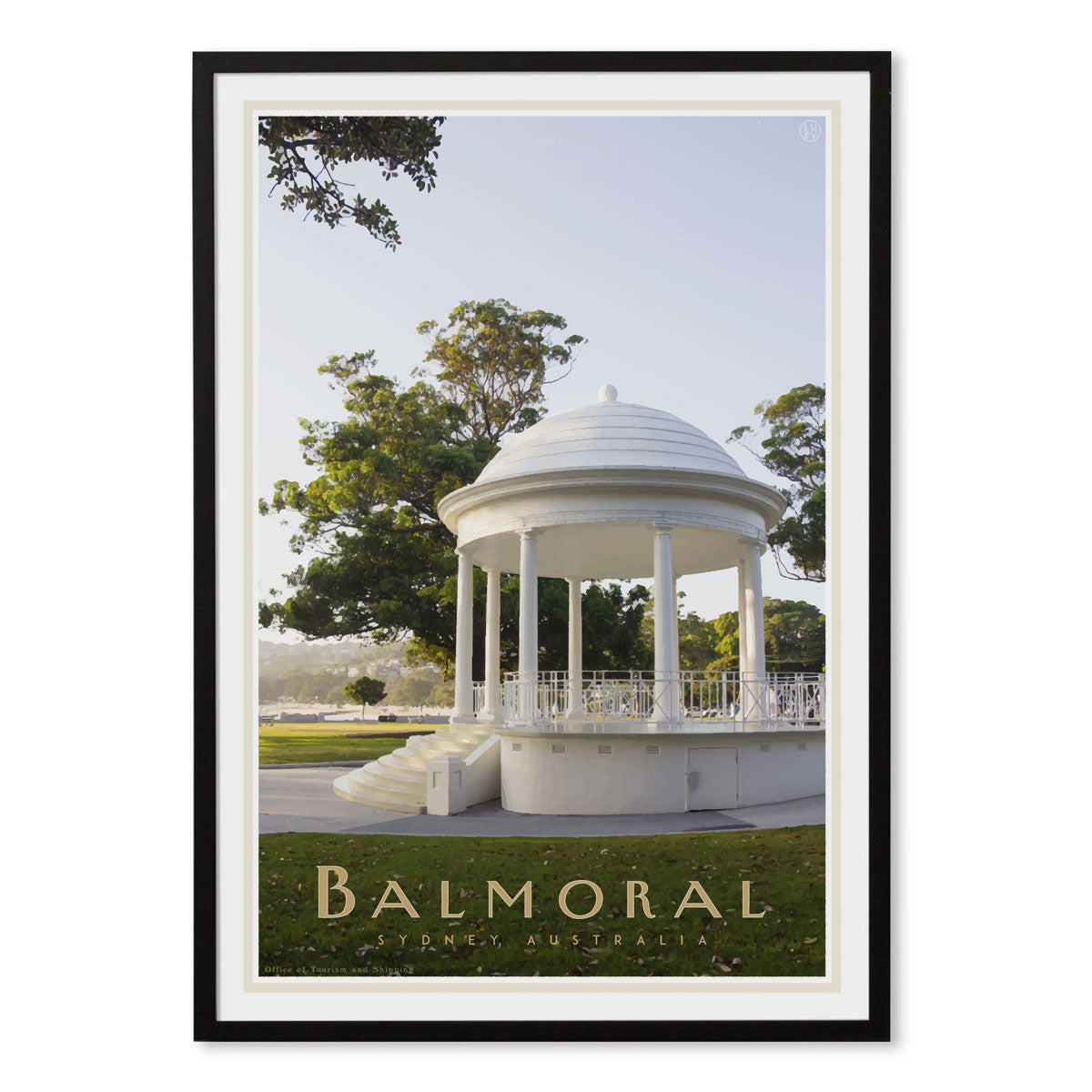 Balmoral Rotunda Framed Print - vintage travel style by placesweluv travel style 