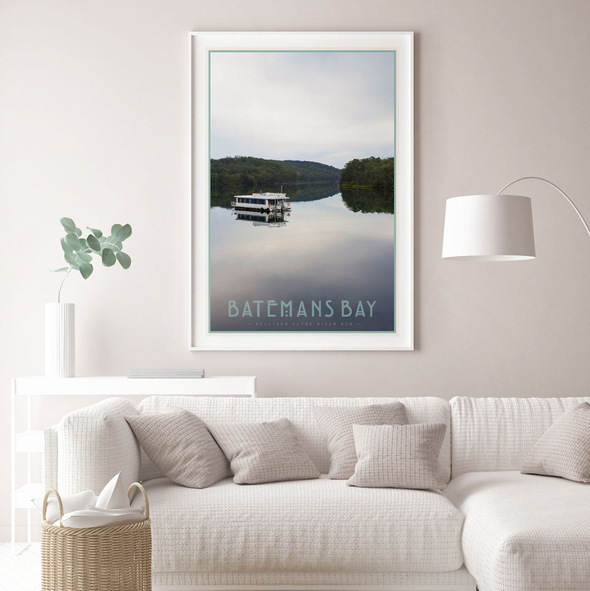 Batemans bay NSW vintage travel framed print by places we luv
