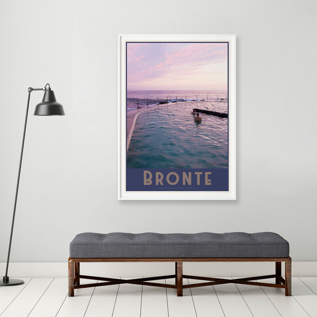 Bronte vintage travel style framed prints by places we luv