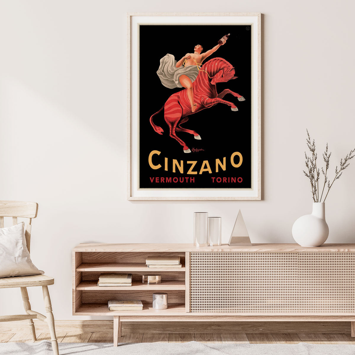 Cinzano Vermouth vintage advertising poster or framed print from Places We Luv