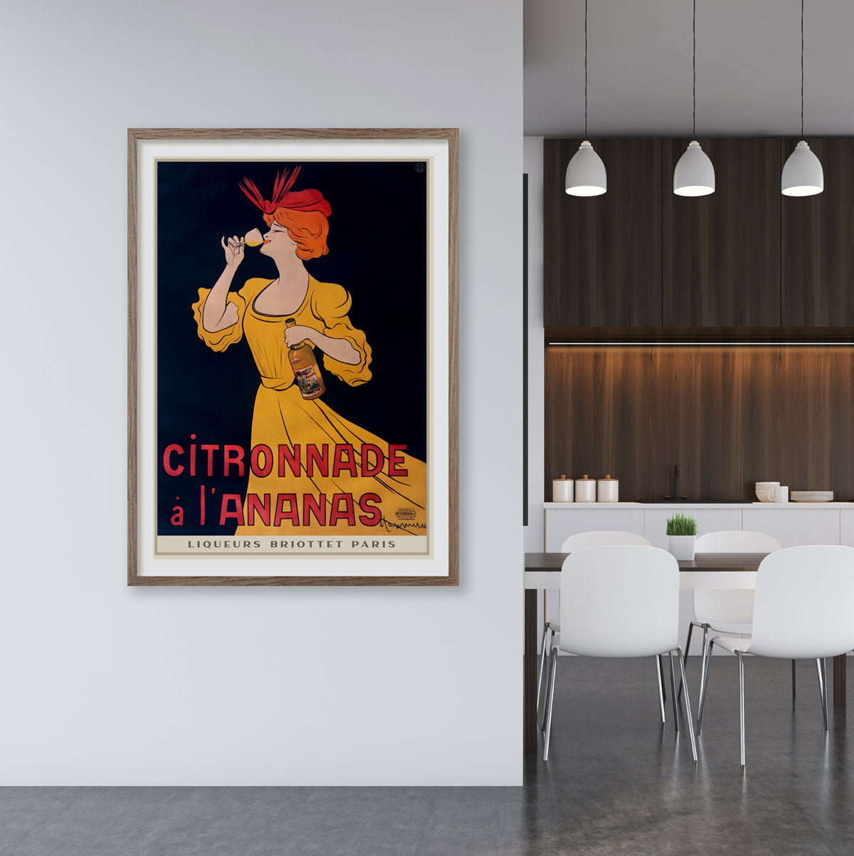 L'ananas Paris Retro vintage poster from Places we Luv