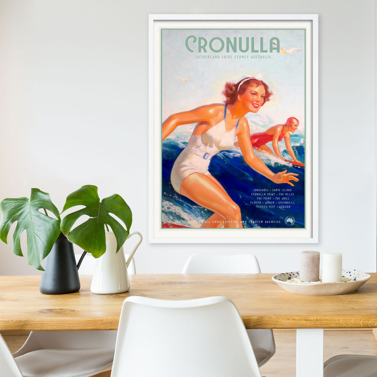Cronulla Retro Girl Surfer poster from Places We Luv