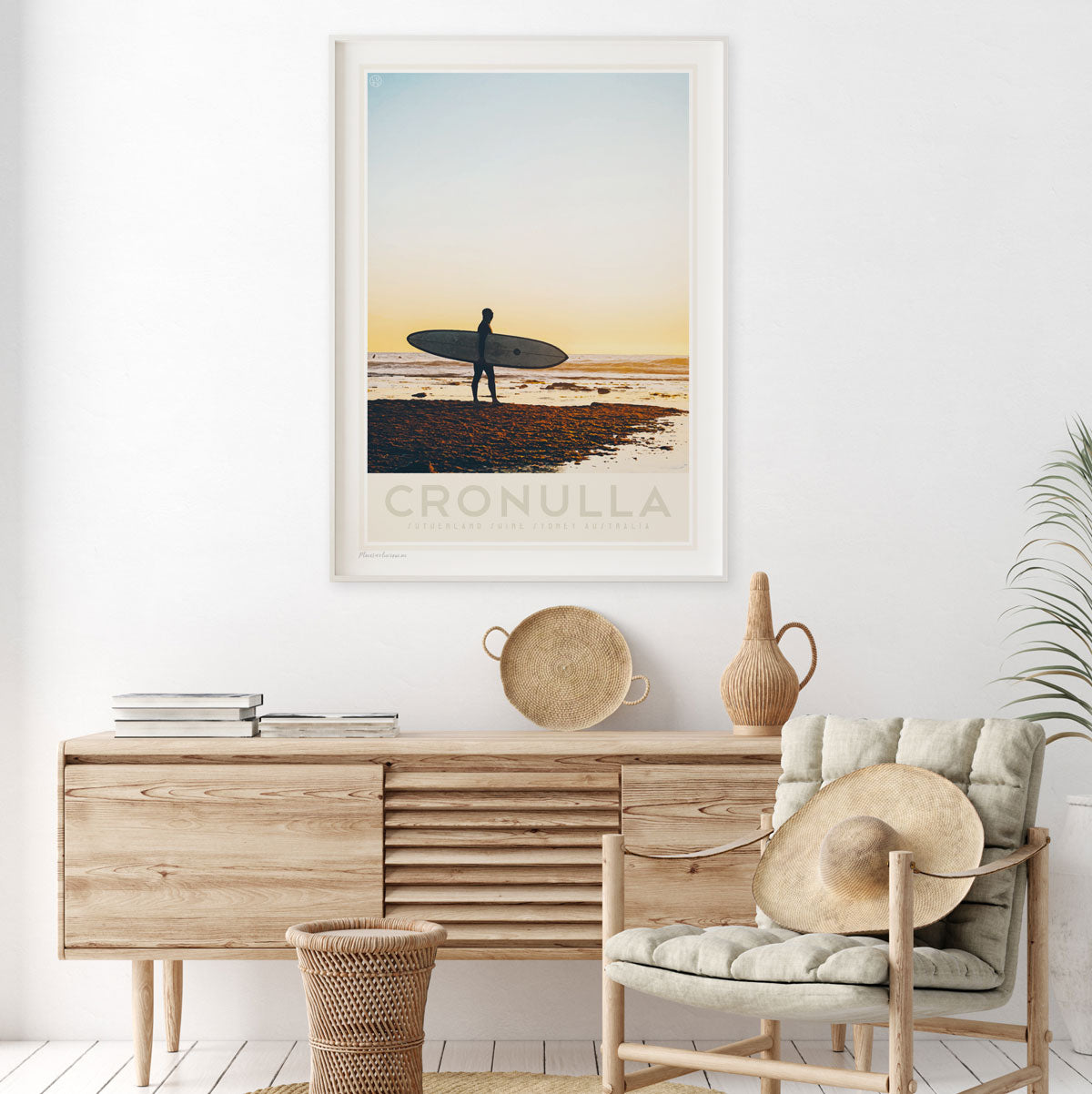Cronulla beach vintage travel  poster by places we luv