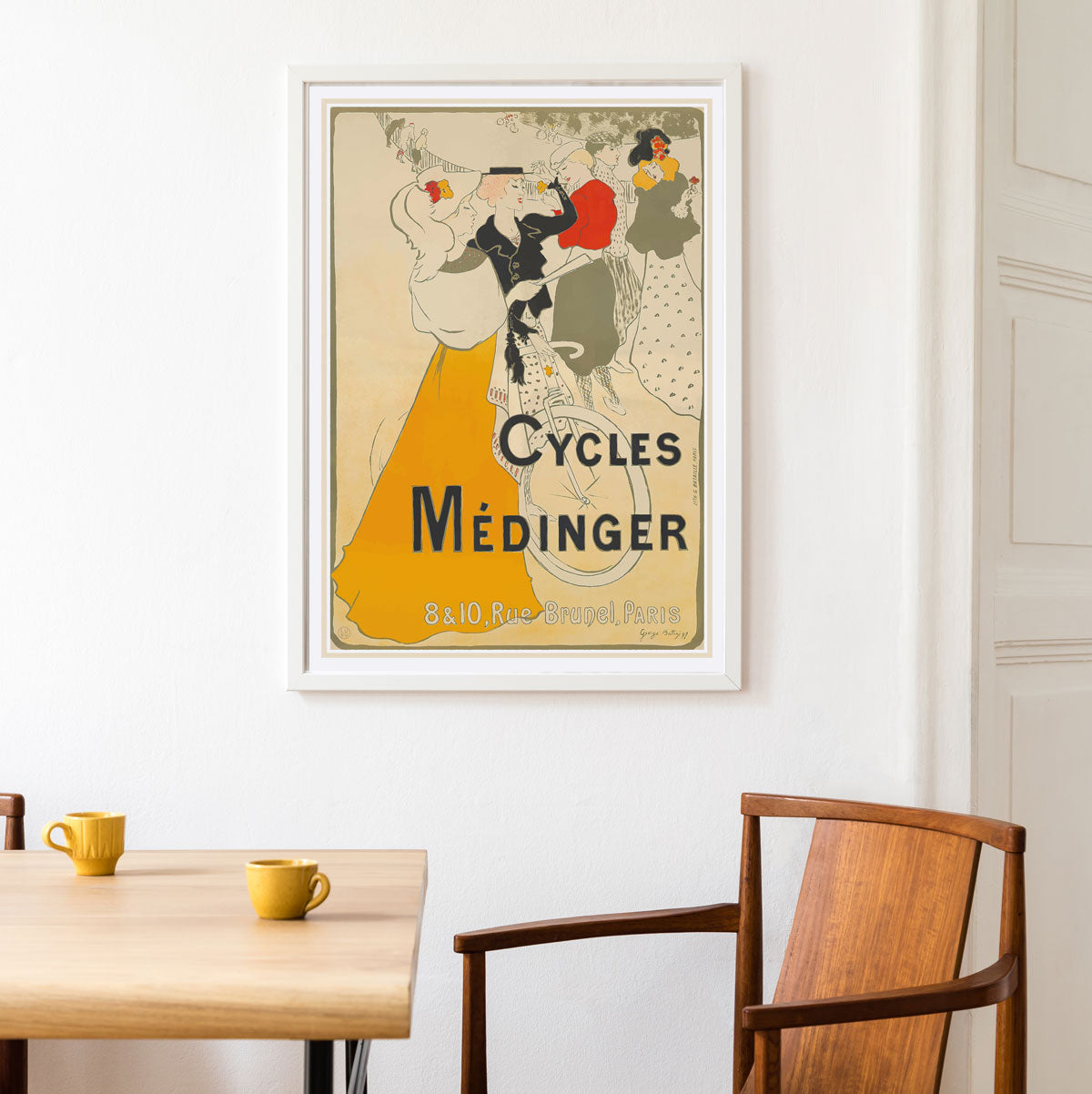 Cycles Medinger retro vintage advertising print Paris - Places We Luv