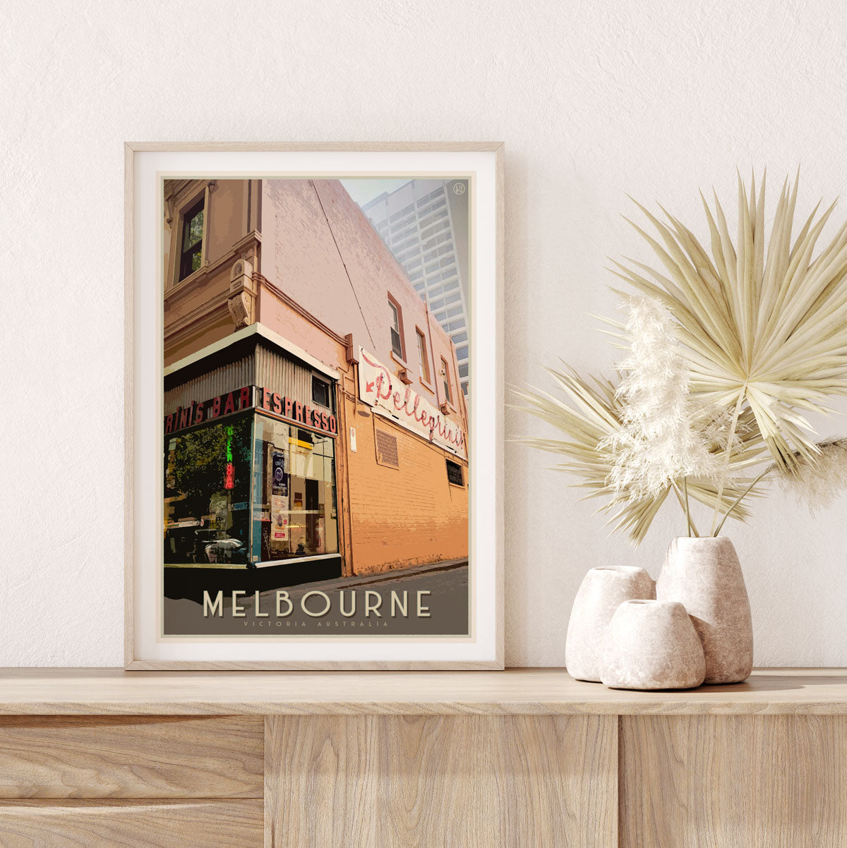 Melbourne Espresso Bar vintage retro poster by Places We Luv