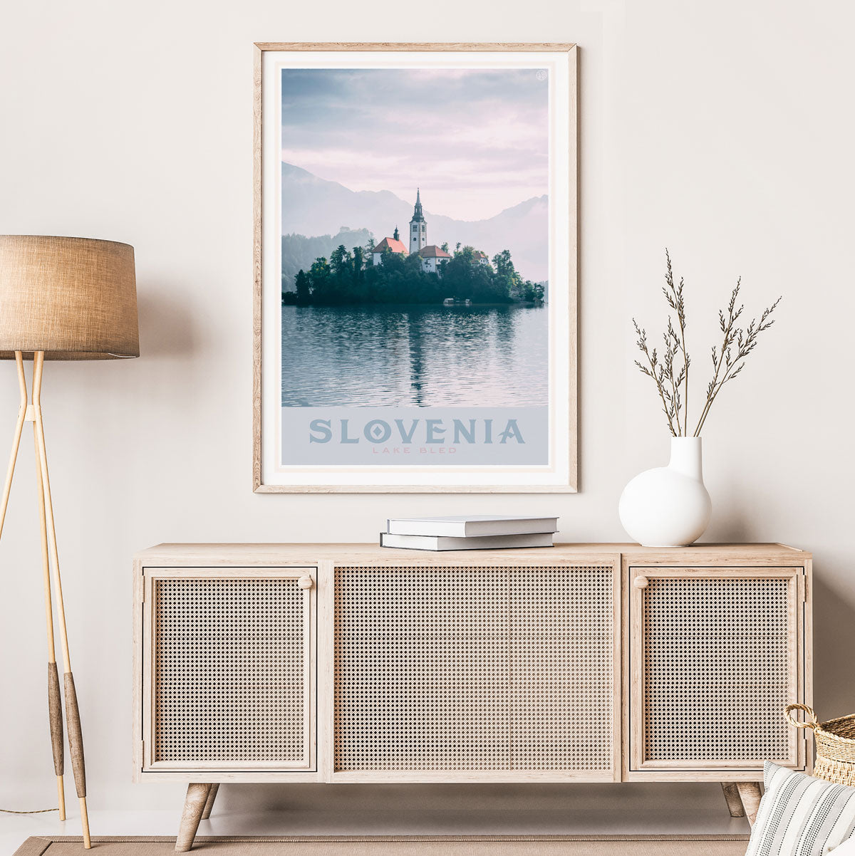 Slovenia Lake Bled Travel Print by places We Luv