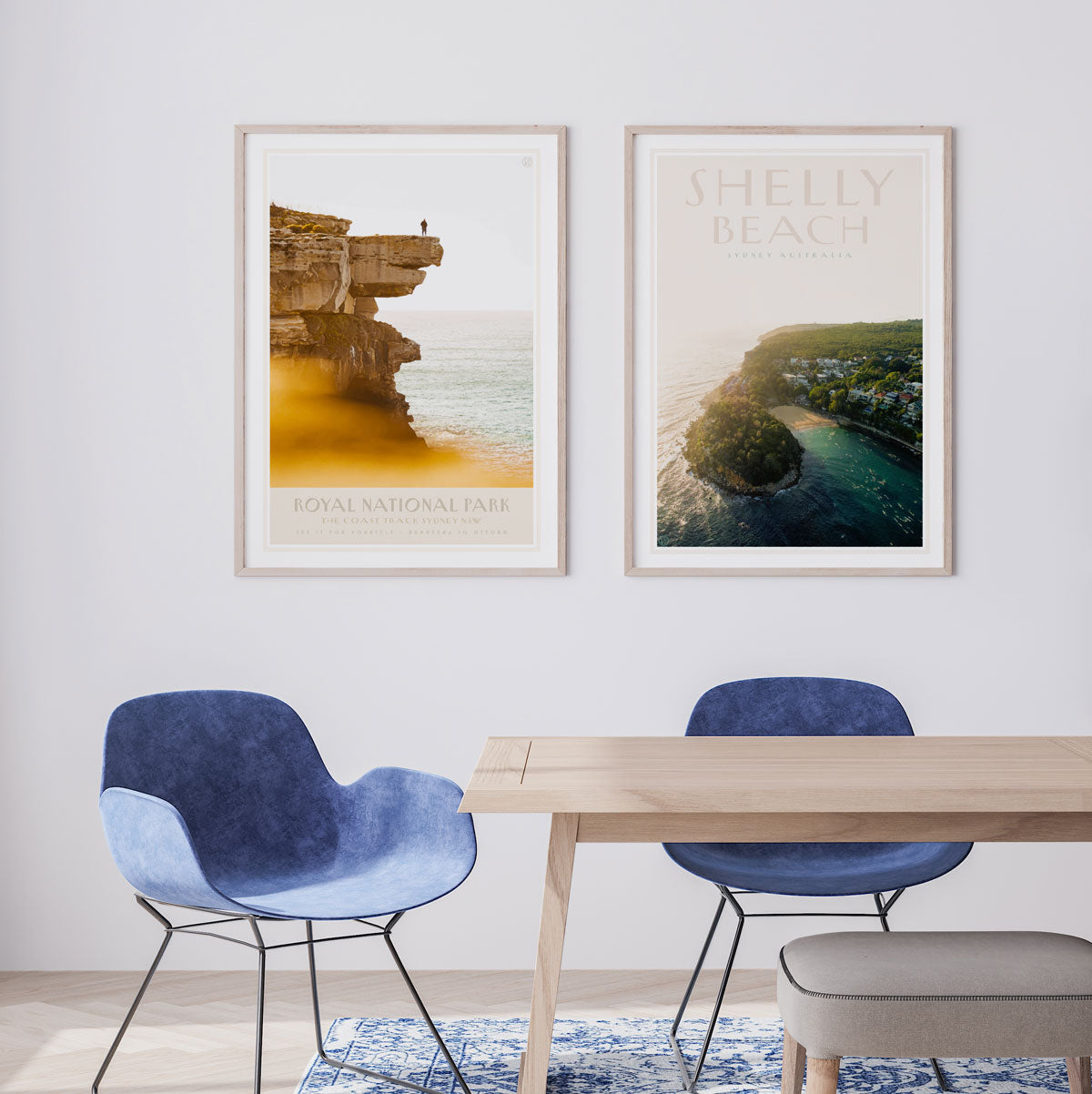 Shelly Beach travel poster by Places We Luv