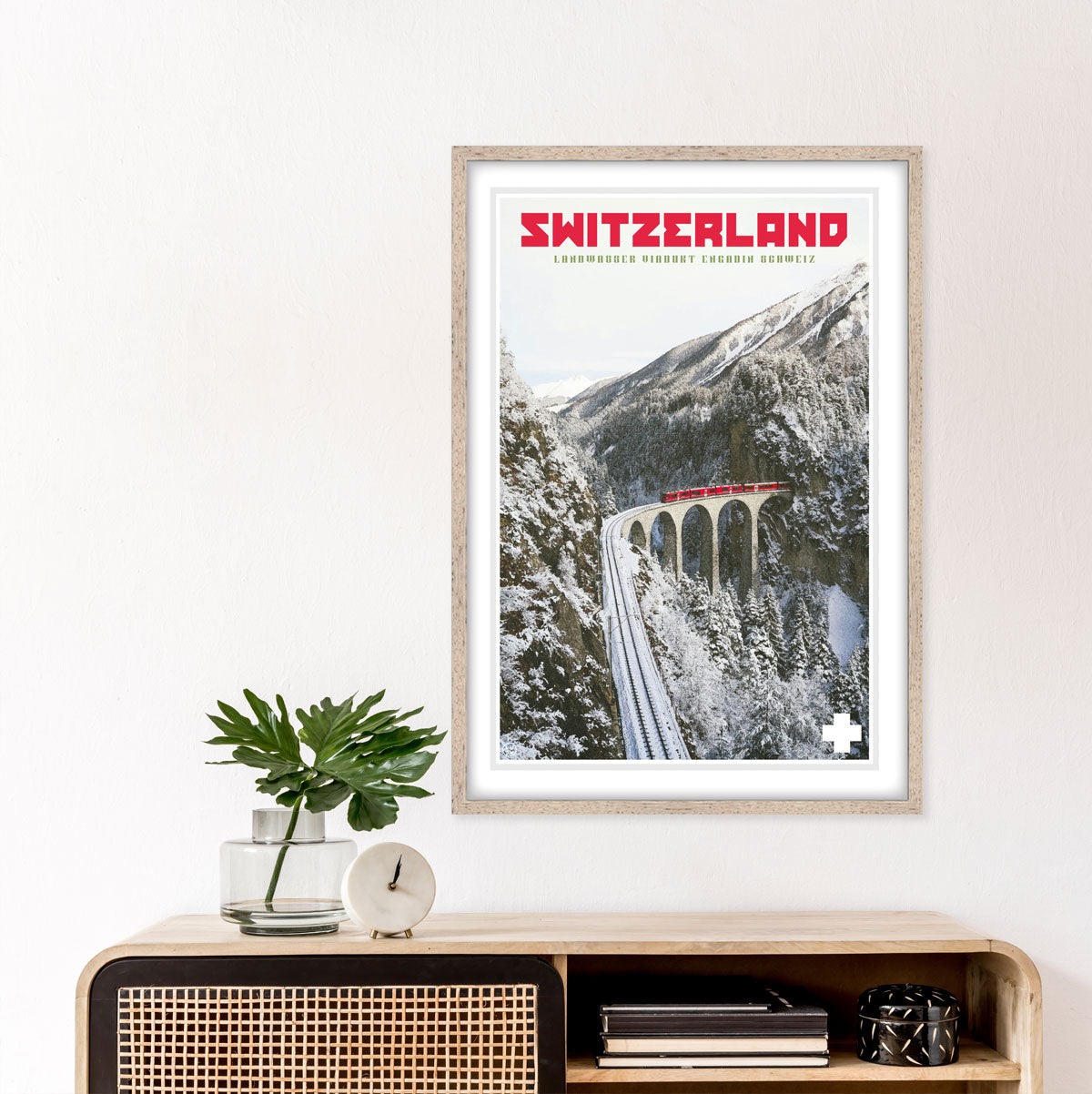 Switzerland vintage travel print by Places We Luv