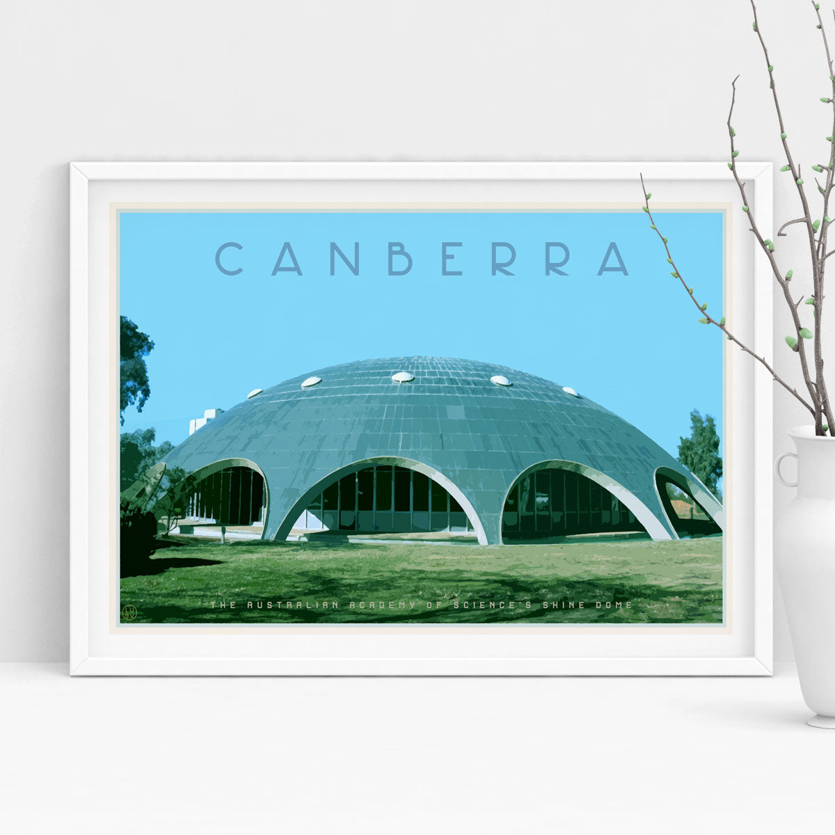 Canberra Dome Travel Print