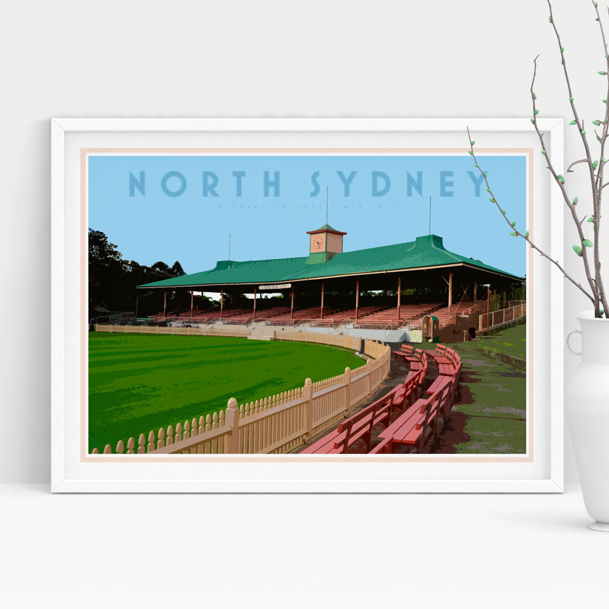 North Sydney vintage travel style poster by places we luv