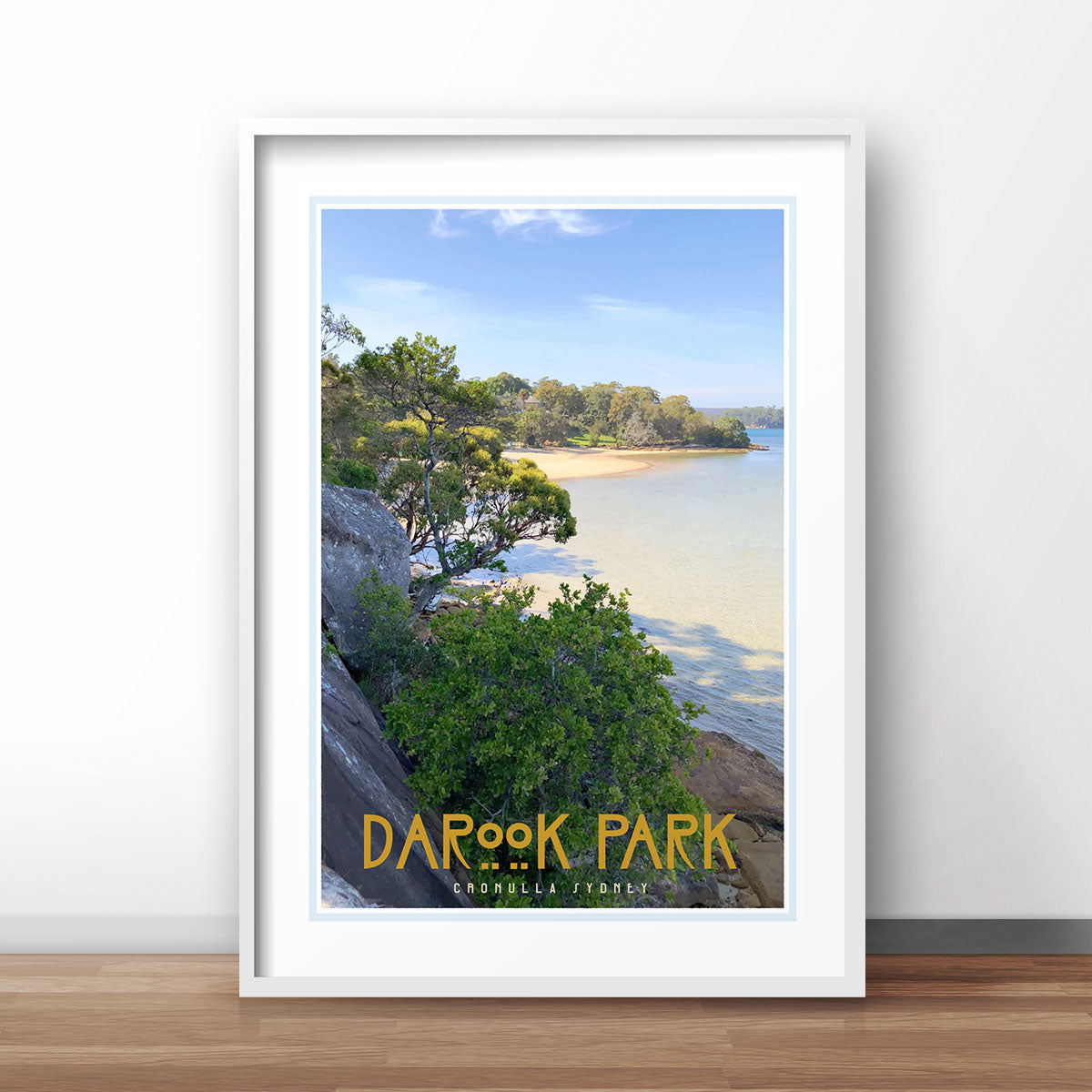 Cronulla Darook Park white framed print travel style by places we luv