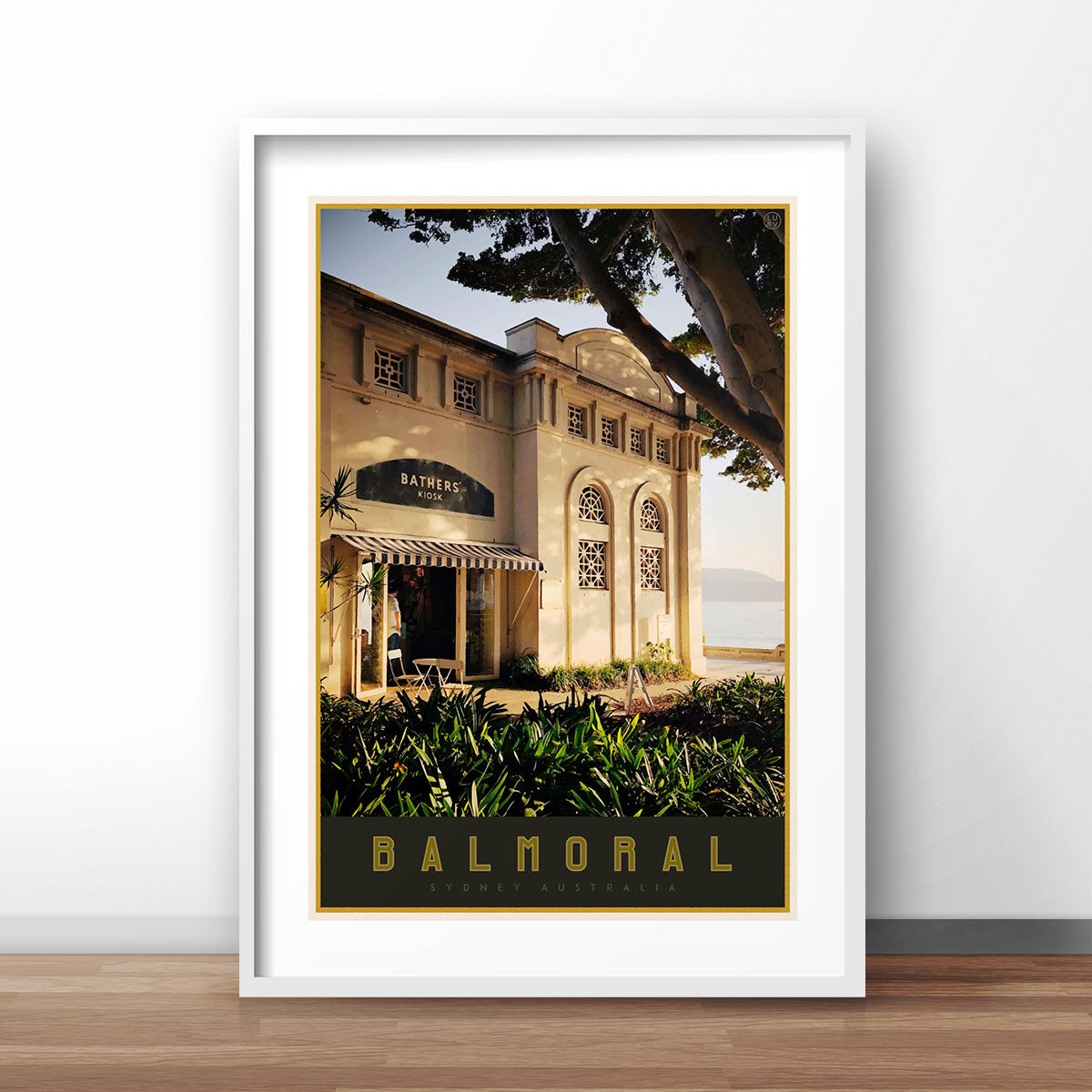 Balmoral print - vintage travel style poster by places we luv