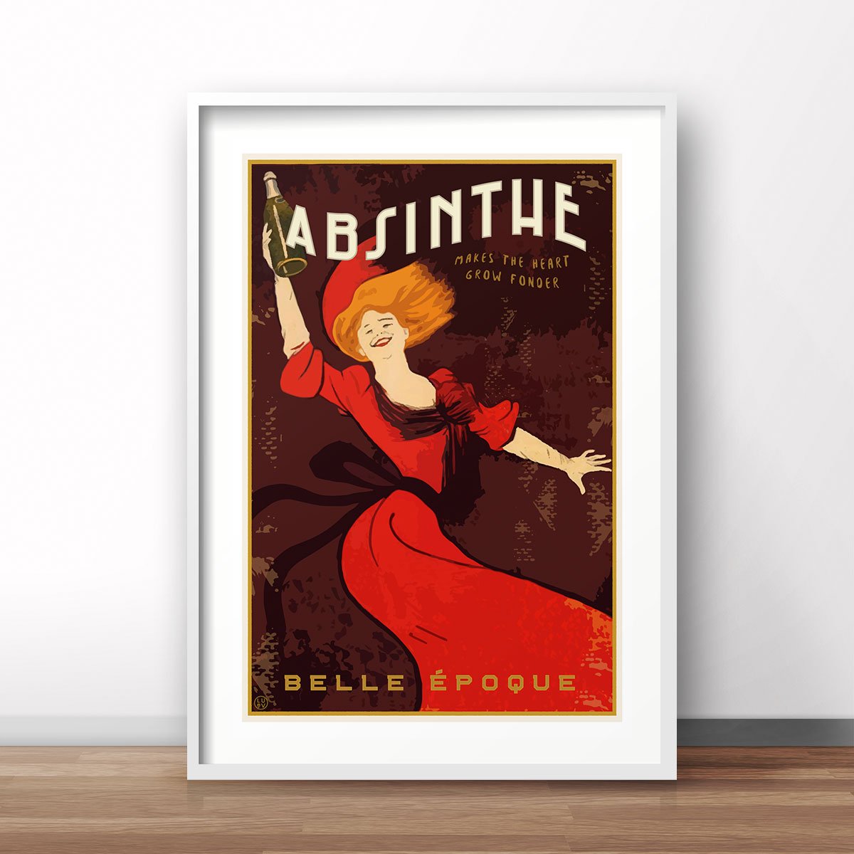 Absinthe belle epoque france travel print by placesweluv