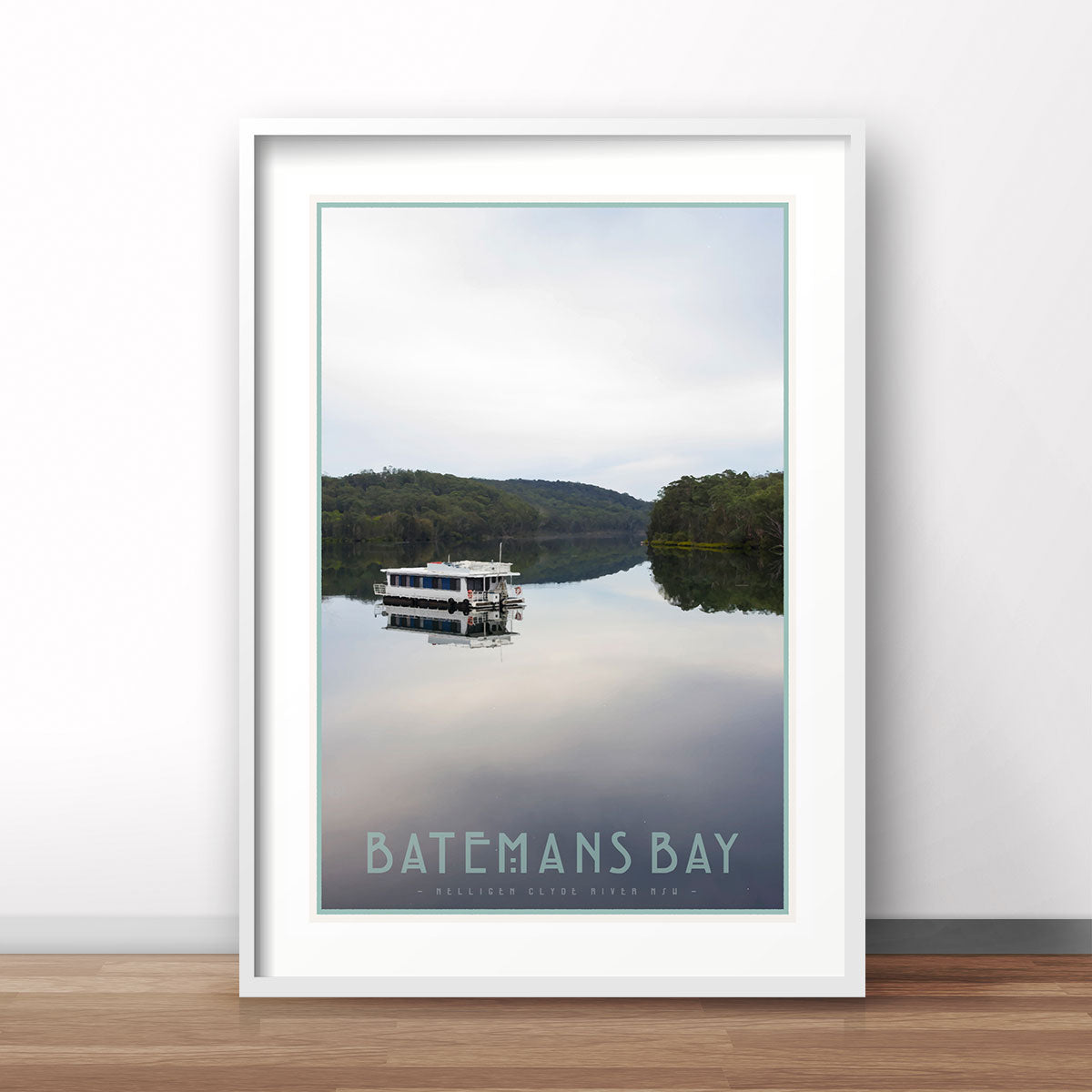 Batemans bay NSW vintage travel print by places we luv