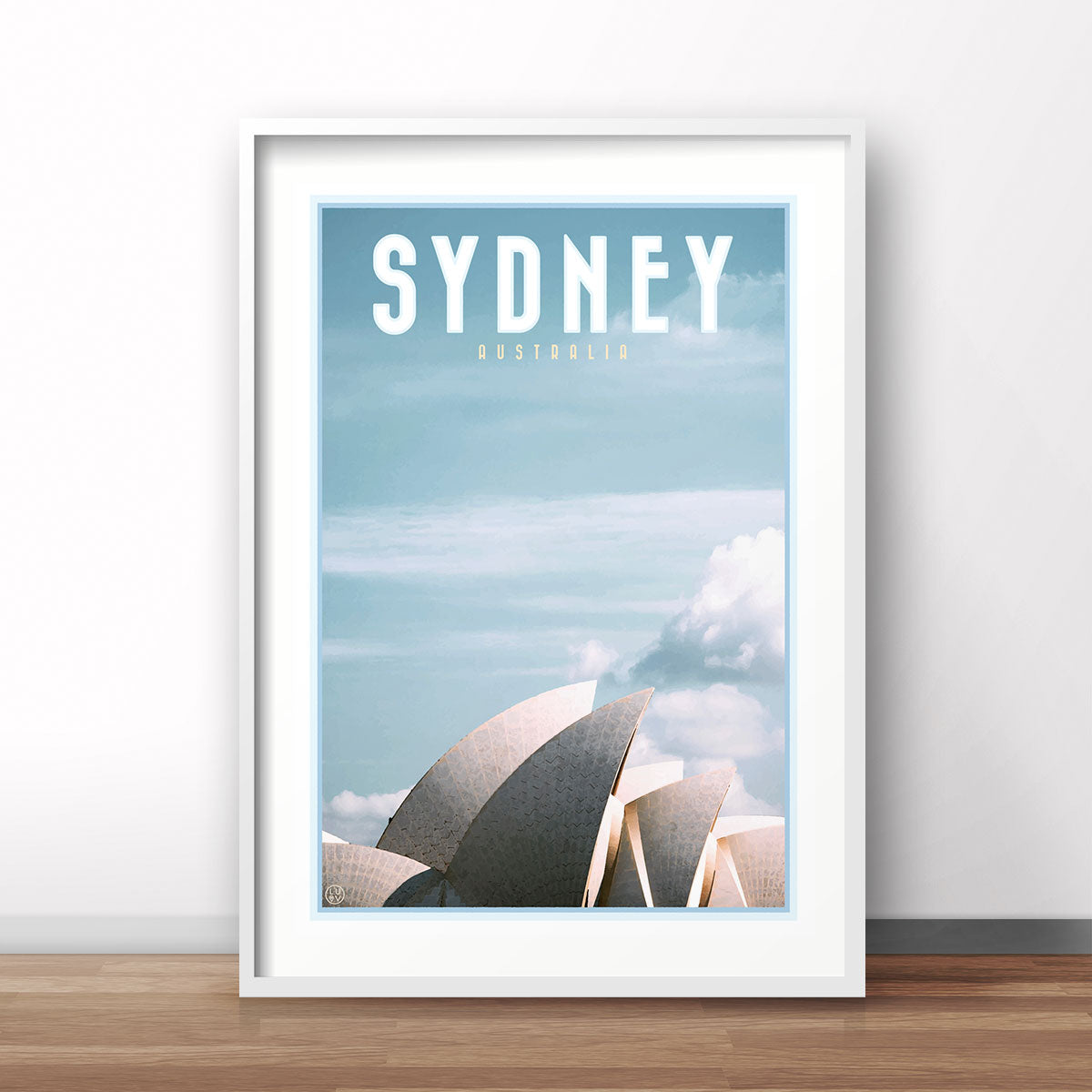 sydney vintage style travel poster