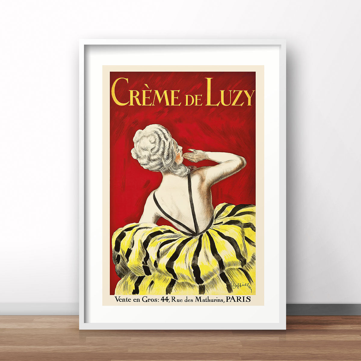 Creme de Luzy Paris vintage retro poster print from Places We Luv