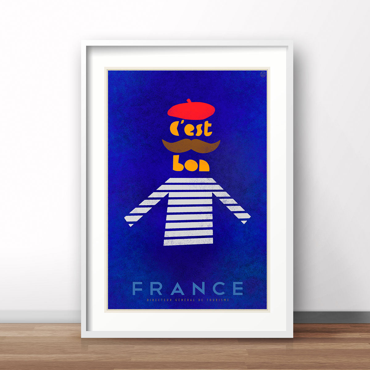 French vintage retro poster print by Places we luv