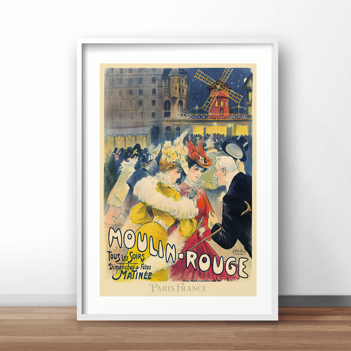 Moulin Rouge retro vintage poster print from Paces We Luv