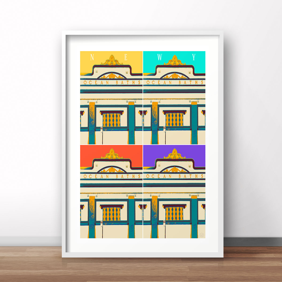 Newy pop retro vintage poster print from Places We Luv