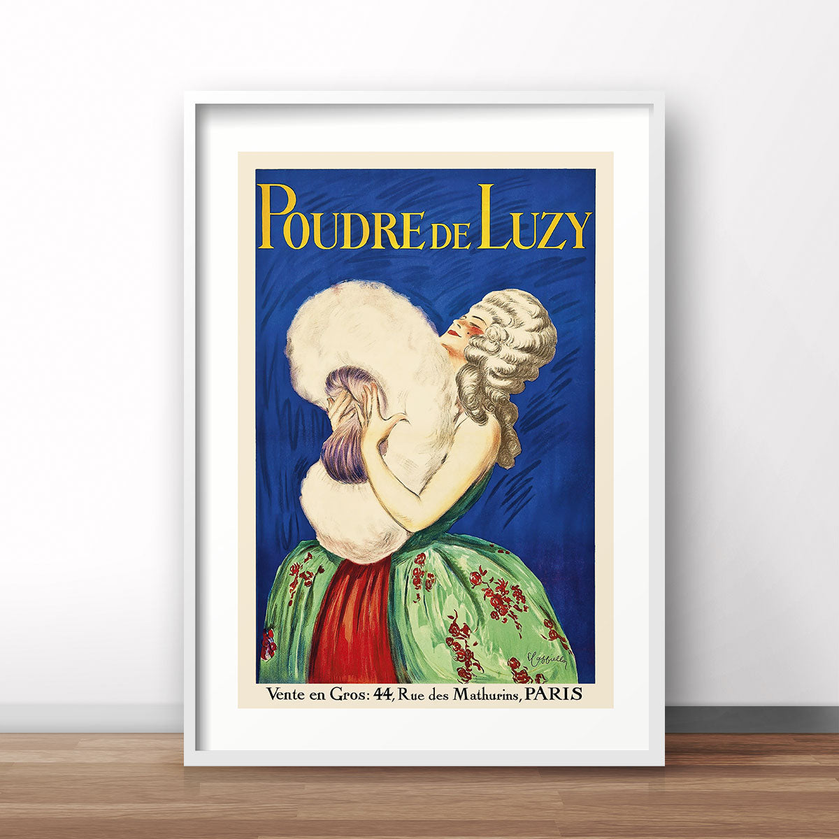 Poudre de Luzy paris vintage retro poster print from Places We Luv