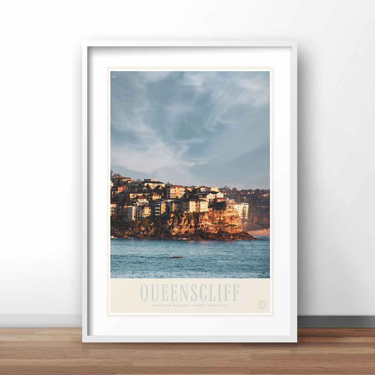 Queenslcliff Manly vintage retro poster from Places We Luv