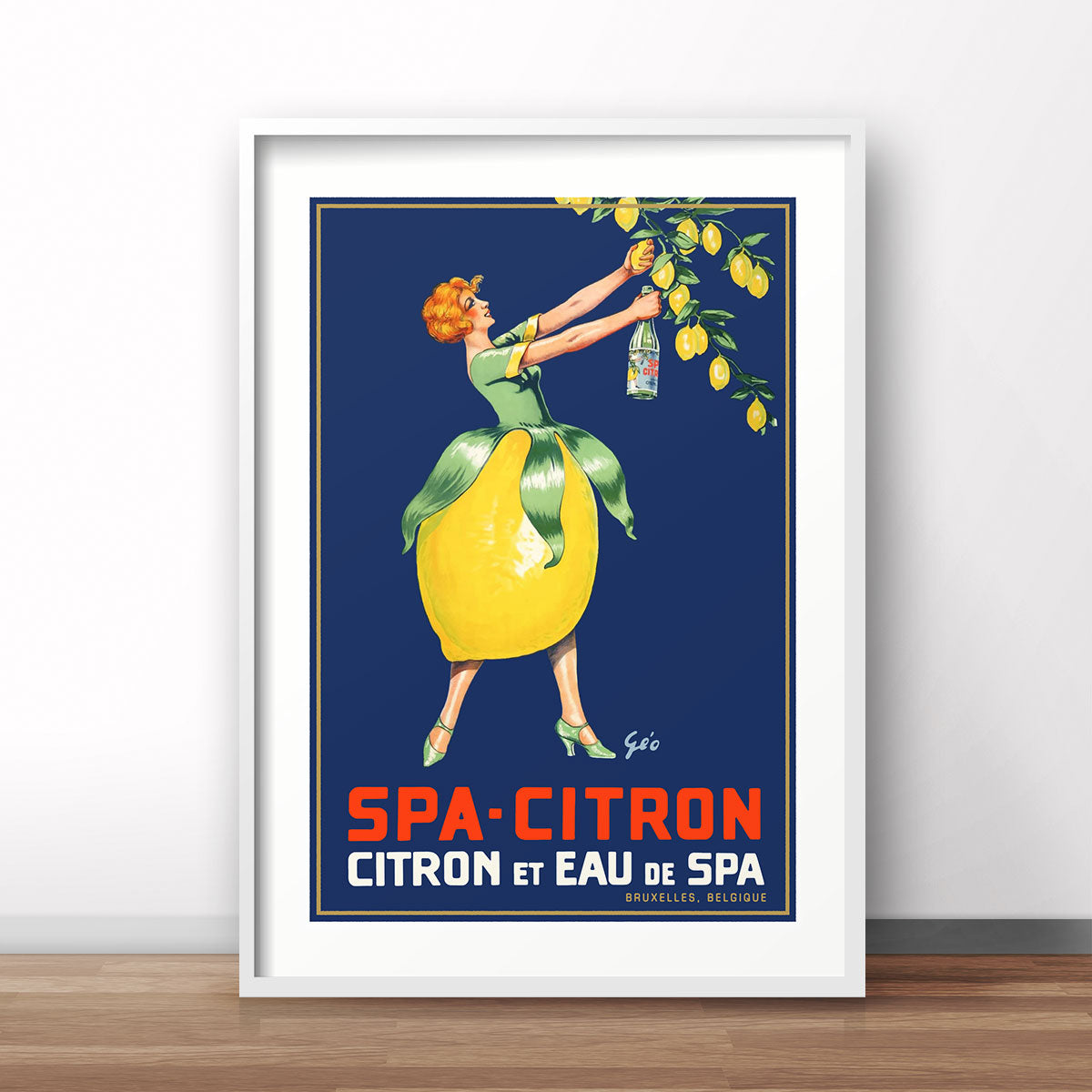 Spa Citron Belgium advertising poster print from Places We Luv