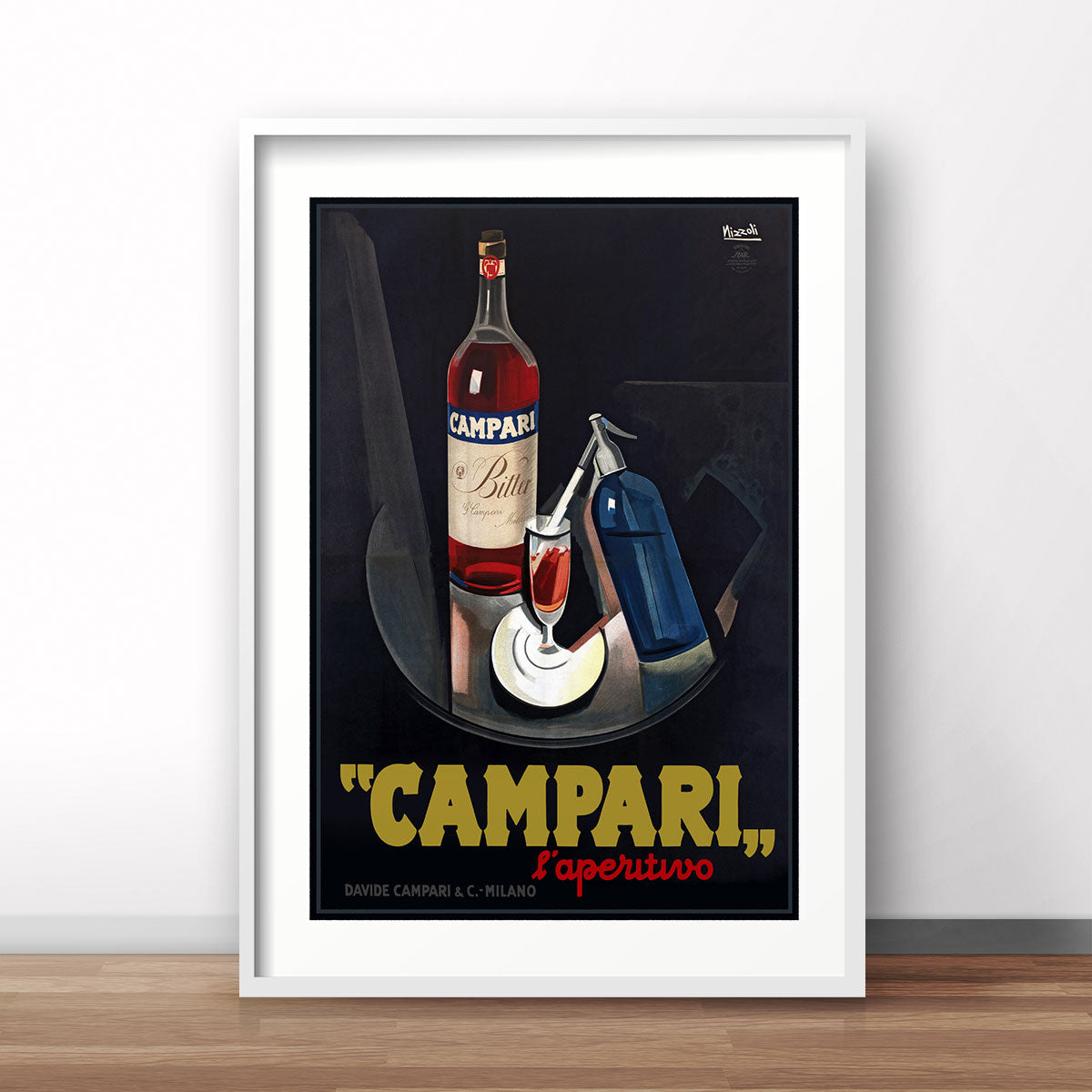 Campari l'aperitivo retro vintage poster print from Paces We Luv