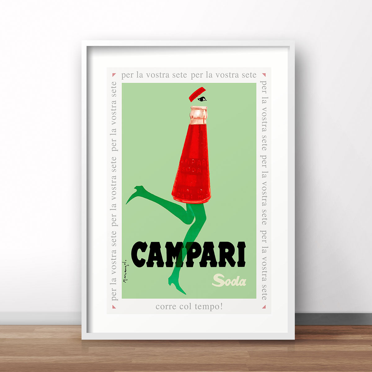 Campari Soda vintage retro advertising poster print from Places We Luv
