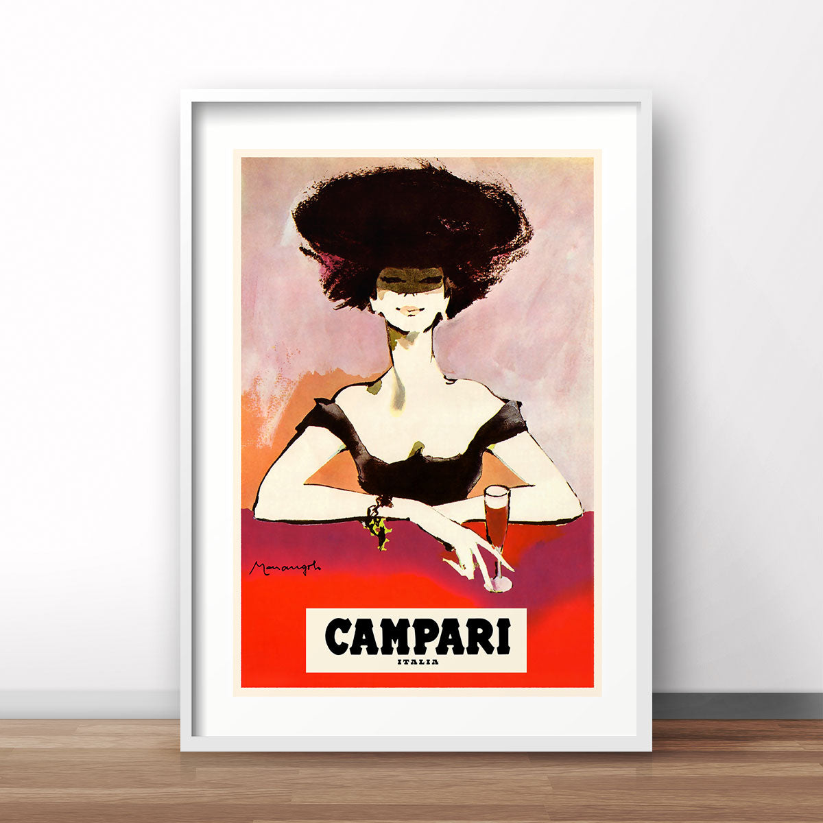 Campari Woman Italy vintage retro poster from Places We Luv