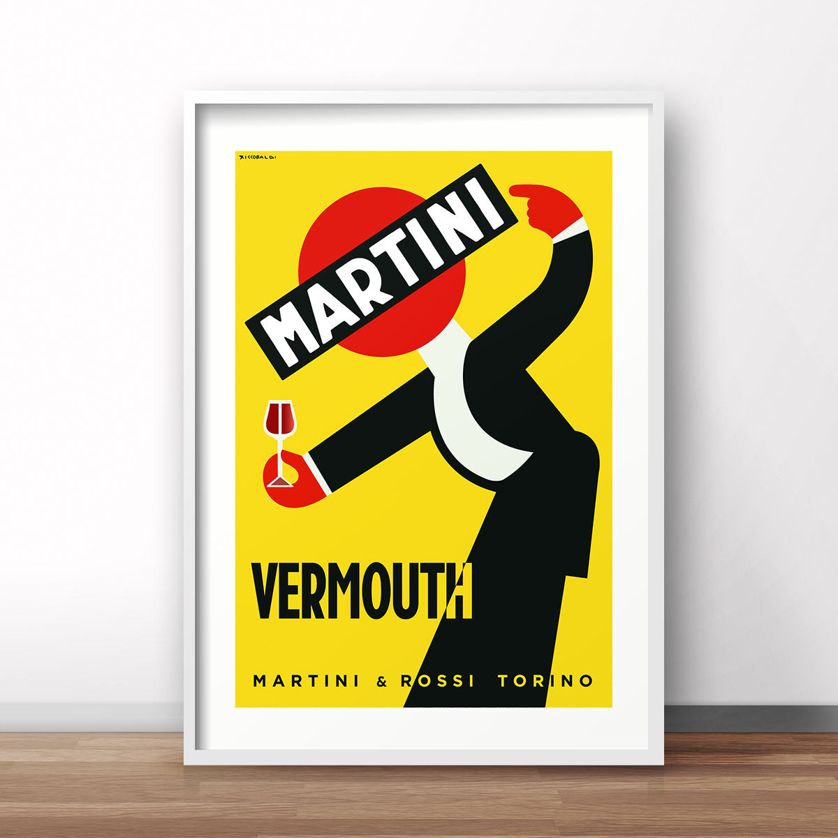 Martini Vermouth Italy retro vintage poster print from Places We Luv
