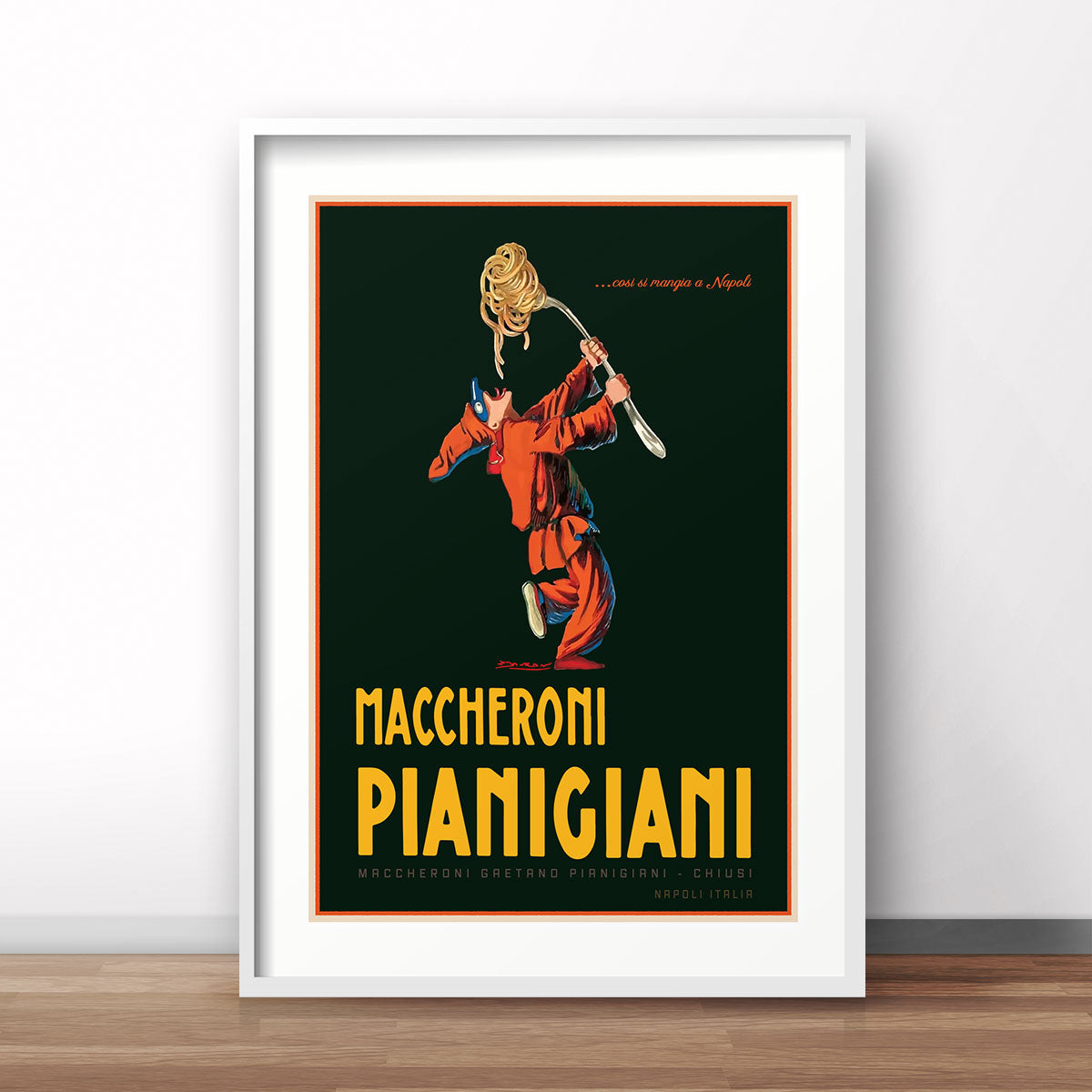 Pasta Italy vintage retro poster print from Places We Luv